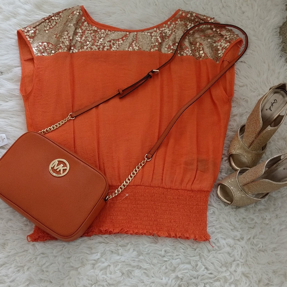 Bebe nice orange top